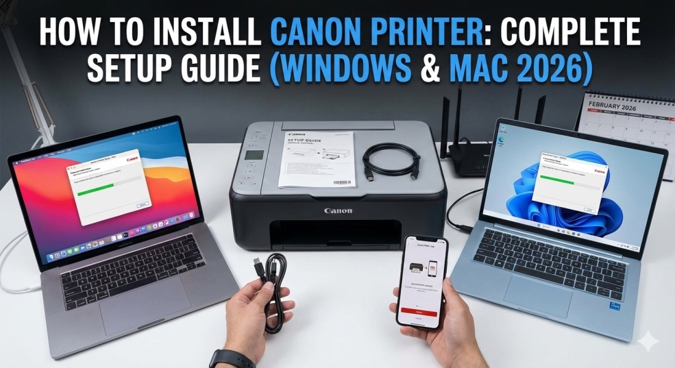 How to Install Canon Printer: Complete Setup Guide (Windows & Mac 2026)